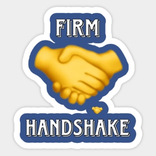 Firm Handshake Sticker